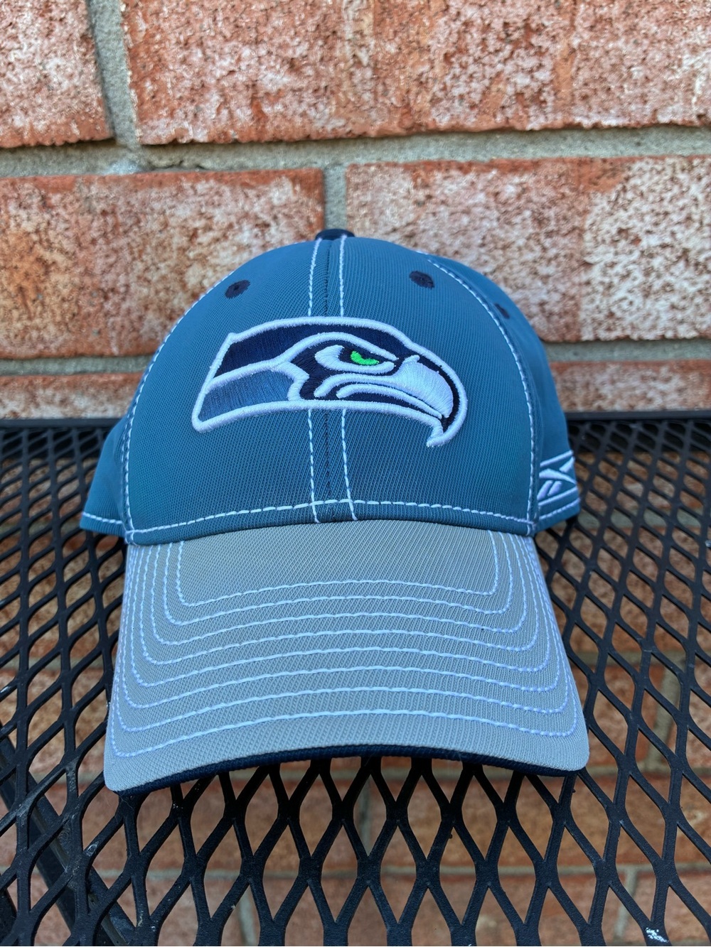 Reebok Seattle Seahawks Teal and Gray Curved Bill Hat